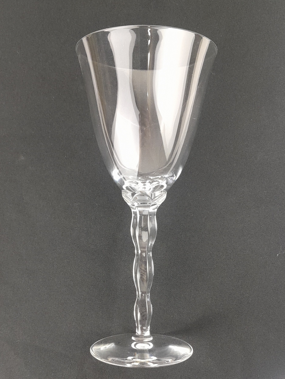 Christofle Kawali Red Wine Wavy Stem Glass Crystal Goblet